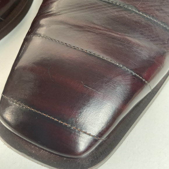 Mezlan Platinum Exotic Eel Skin Oxford Shoes 12 M Dark Mahogany Brown main image 4